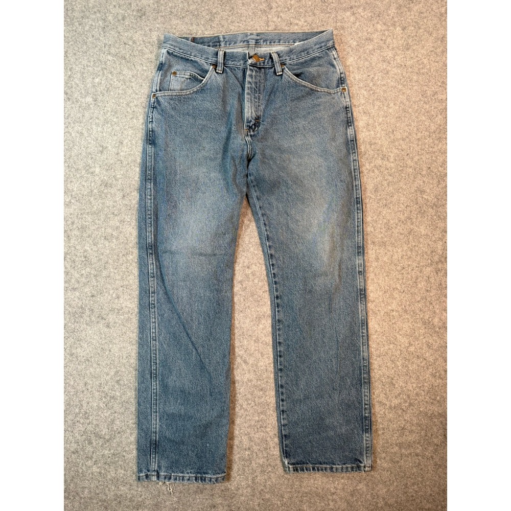 Vintage Wrangler Mens Regular Fit Blue Jeans 33x30 Medium Wash Denim Pants